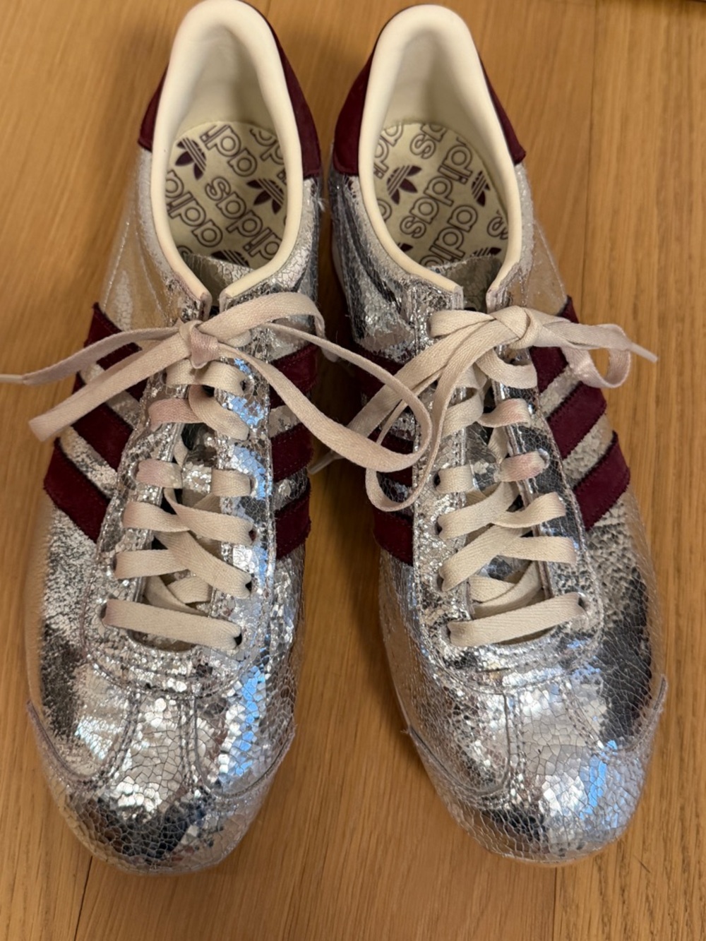 adidas Country OG W "Silver Metallic Maroon size US women’s 9 - Picture 9 of 9